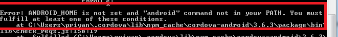 Android home not found error solved at kingline press